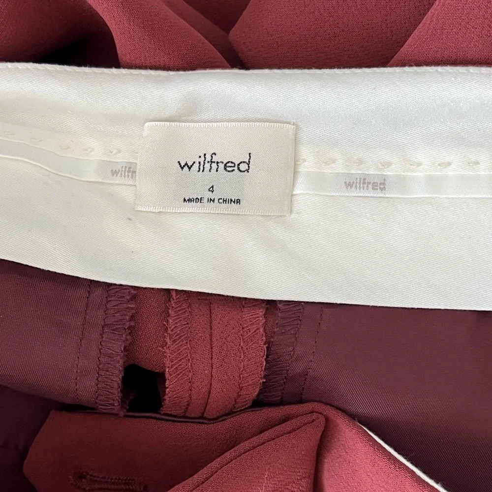 Wilfred Burgundy Pants - Picture 2 of 5